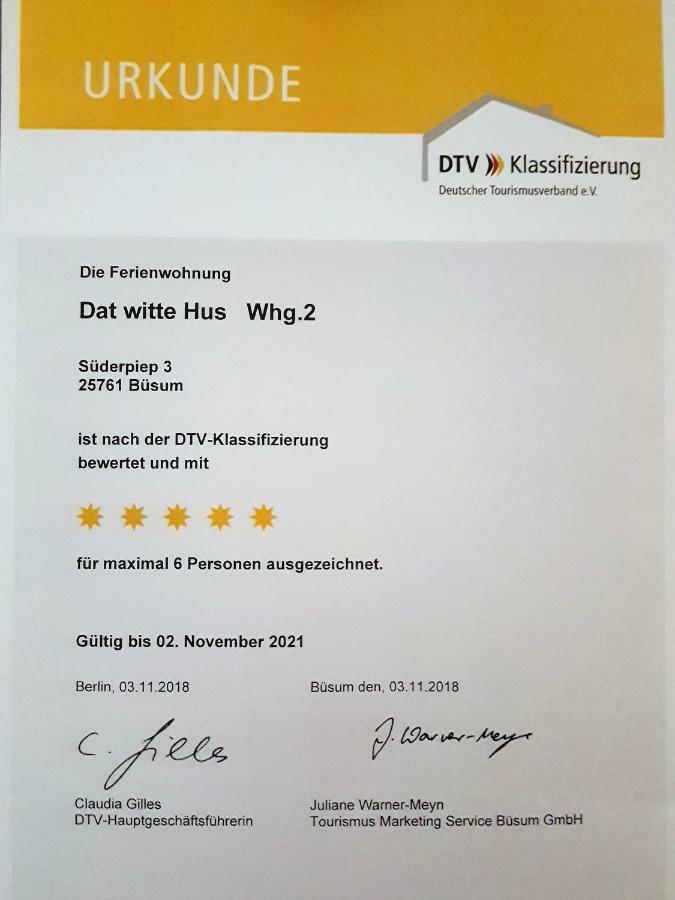 Ferienwohnung Dat Witte Hus 2 Büsum Екстериор снимка